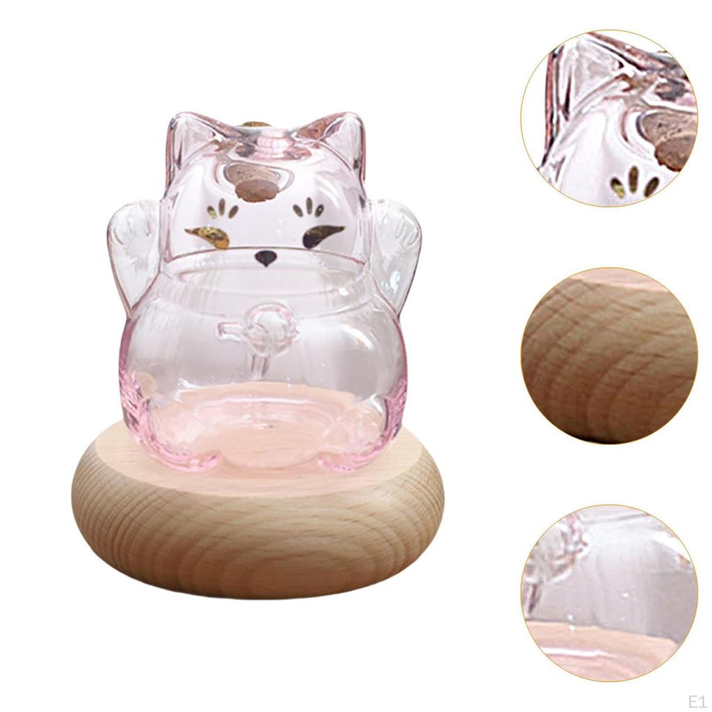 Сберегательная бутылка стеклянная копилка с деревянной подставкой