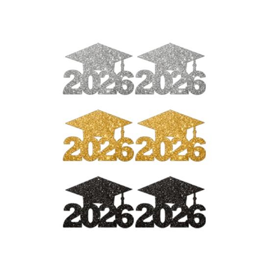 Украшения для выпускного 2026 года, centerpiece для стола на вечеринку по случаю выпускного с подвесными карточками и декоративными топперами, набор декора на тему церемонии для обеденного стола