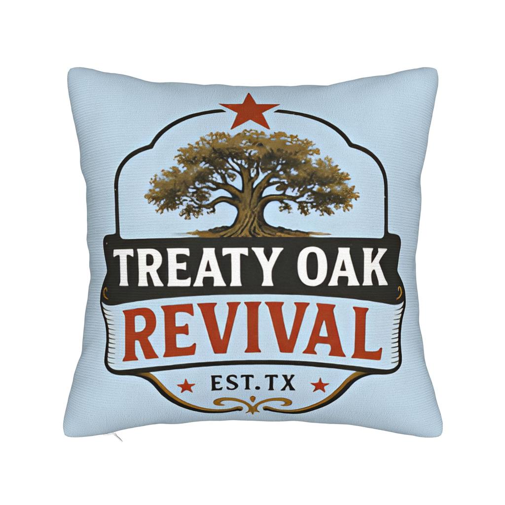 Country Music Band Treaty Oak Revival Pillow Cover Soft Cushion Cover Fashion Pillow Case For Sofa Car Home Decor
