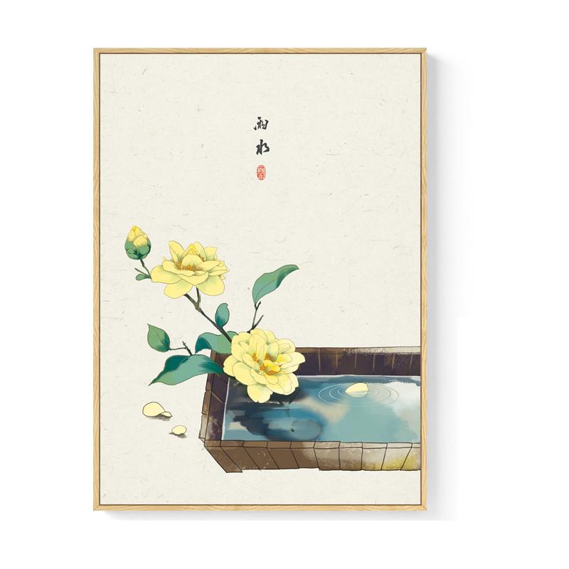 Китайская живопись на холсте для домашнего декора, 24 вида праздников, пейзажное настенное искусство, картины для гостиной, китайские постеры