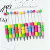 DIY Crafting Pens Beadable Pen, Colorful Fancy Beaded Ballpoint Smooth Flow Gift for Students, Party Favors, Creative Office Supplies