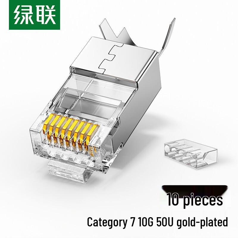 UGREEN Cat7 Shielded RJ45 Network Connectors (10-Pack)