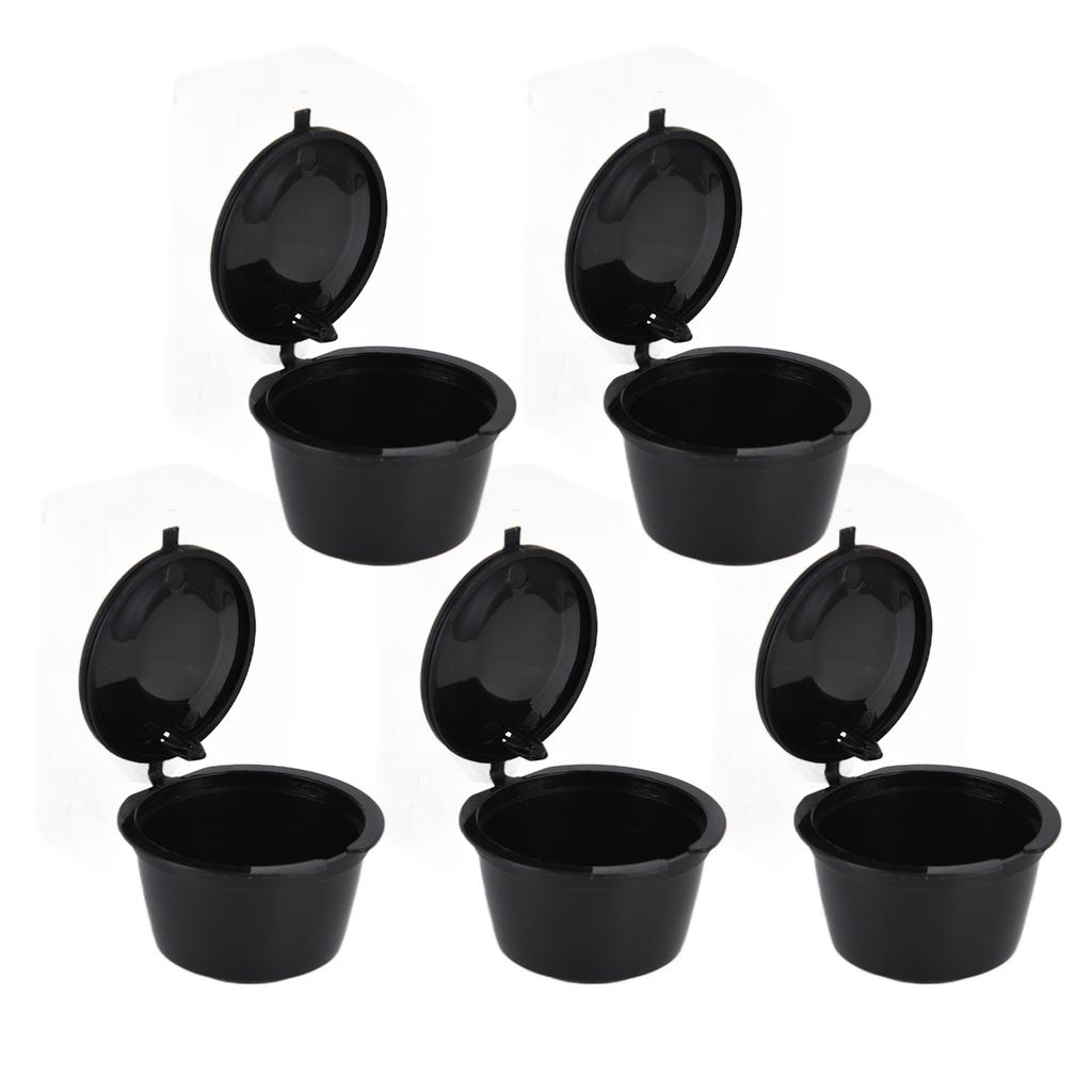 5 шт. 50 мл кофейные капсулы, многоразовая чашка с фильтром для кофе с ложкой для кофемашины DOLCE GUSTO