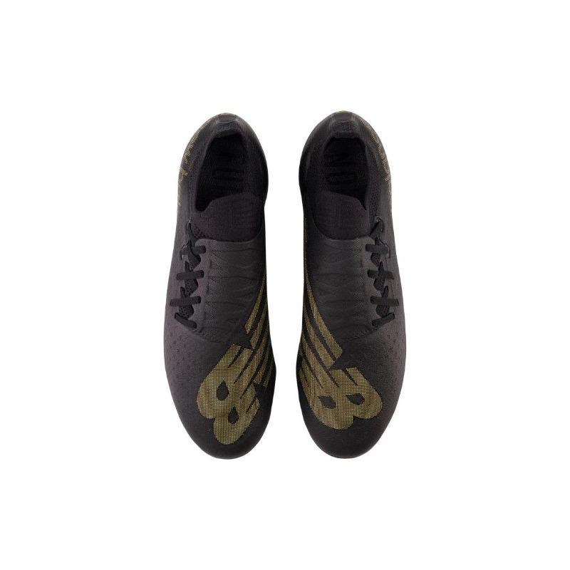 New Balance Furon v7 Pro Men Round Toe Comfort Training FG Firm Ground Fabric Composite Soccer Cleats Black SF1FBK7