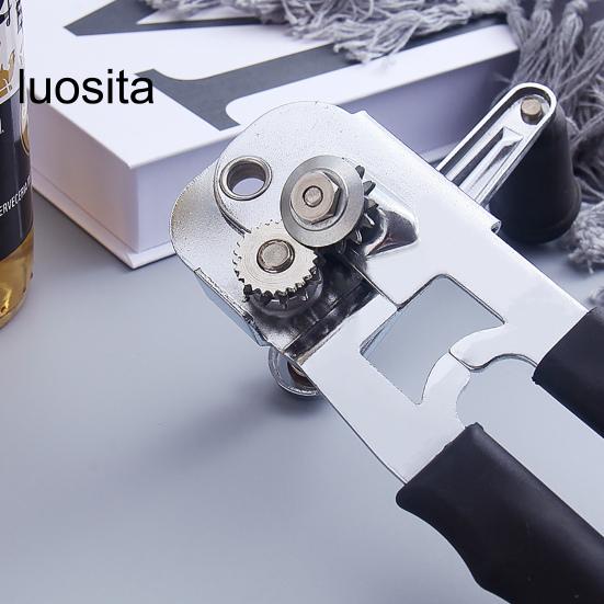 Ручной консервный нож, сверхмощный, удобная ручка, ручка с поворотом на 360 градусов, острый резак, многофункциональный ручной инструмент для открывания бутылок