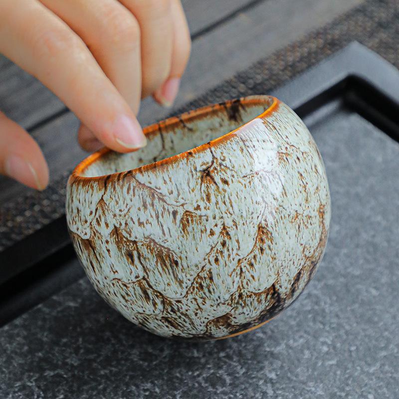 Чашка для чая одинарная обжиг с изменением цвета глазури Тяньму Цзяньчжань мастер-чашка чайная чашка керамическая чашка для эспрессо глазурь с изменением цвета