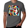 D Geometric TShirt Street Art Print Tee Shirt