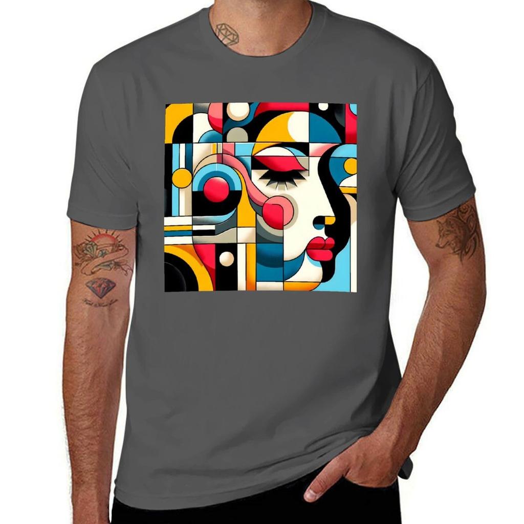 D Geometric TShirt Street Art Print Tee Shirt