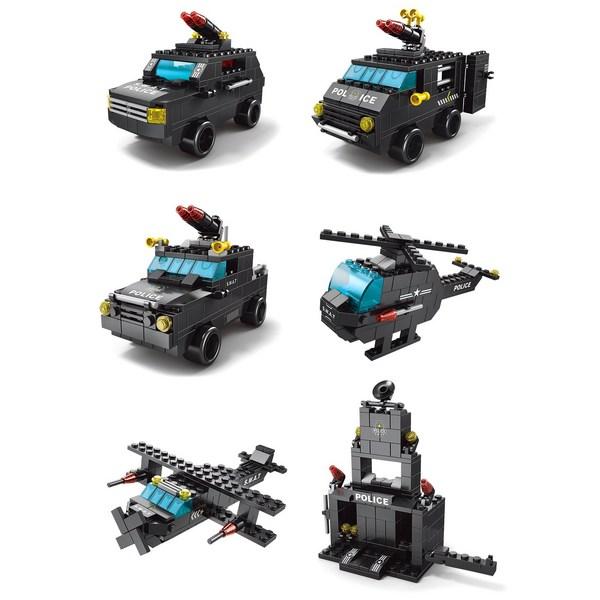 [Набор блоков, совместимых с LEGO Real Night] E, набор E Police Commando Vehicle E, Mix