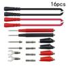 16-Piece Multimeter Test S Probe Voltmeter For Alligator Cable Clip Kit