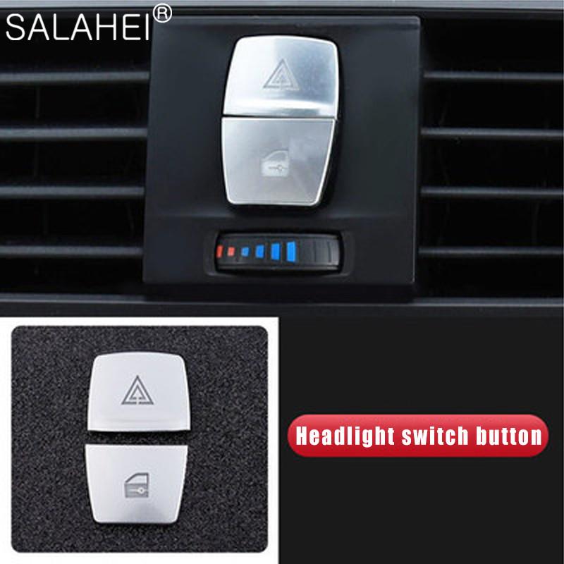 Интерьер автомобиля, переключатель фар, переключатель передач, кнопка ручного тормоза P, наклейка для BMW 1 2 3 4 серии GT New X1 X5 X6 2013-