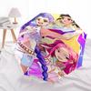 Kpop GirlsThemed Automatic Opening and Closing Umbrella 8 Ribs, Suitable for Leisure and Going Out, Outdoor Accessory, Gothic Style, Fashi