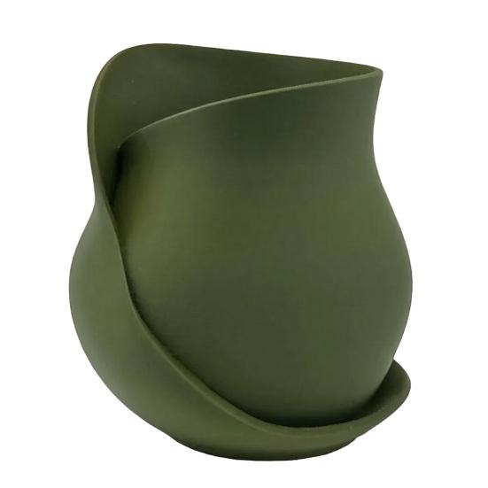 Twisted Ribbon Sculpture Flower Vase 3D Printed Floral Plants Holder Container Home Office Table Centerpiece Decorative