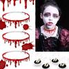 Hot Sale Horror Blood Drip Necklace Fake Blood Vampire Fancy Choker Costume Red Necklaces Party Halloween Decoration Accessories