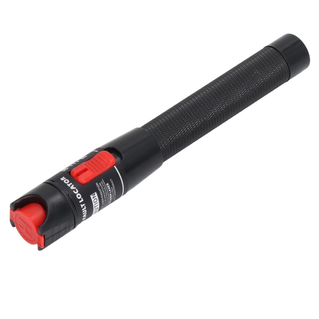 Black Fiber Optic Visual Fault Locator Anti Slip Handle Ergonomic Optical Fiber Red Lighting Pen Tester HT 50(More Than