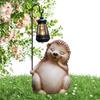 Забавная полимерная скульптура животного с солнечным уличным светом, уличный декор для газона, садовая фигурка лягушки для патио, балкона, двора, декор для газона