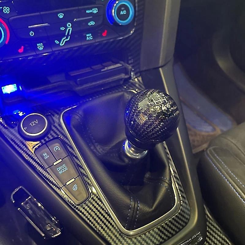 6 Speed Rs Carbon Fiber Gear Shift Knob For Ford Focus Rs Fiesta