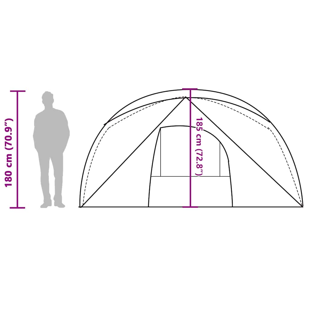 Family Tent for 6 Persons Blue Waterproof