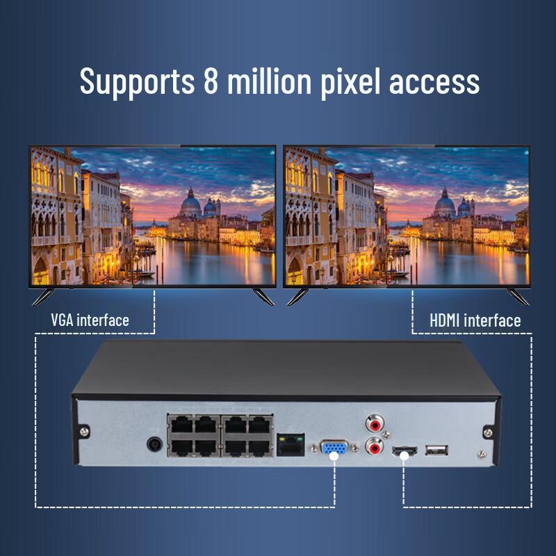 Сетевой видеорегистратор Dahua (NVR) Китайская вилка (адаптер в комплекте)
