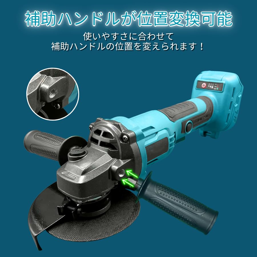 Makita совместимая аккумуляторная шлифовальная машина 125 мм шлифовальный диск полировка резка 18 В Makita совместимый бытовой инструмент продается отдельно зарядное устройство (тело (синий))