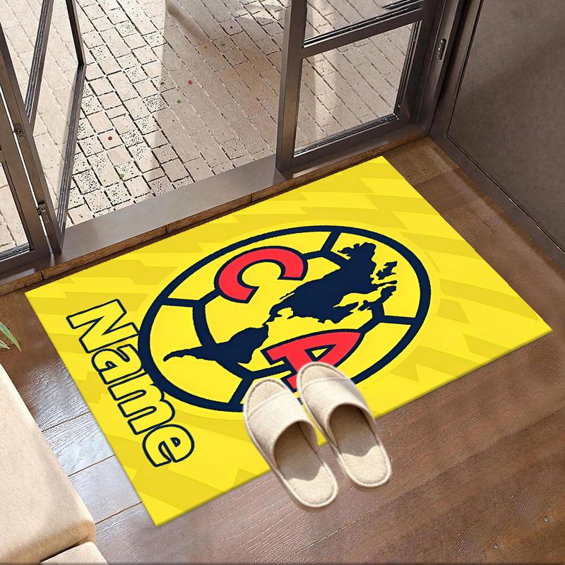 Custom Name Personalized Club America Print Carpet, Versatile Home Decor Rug, for Playroom, Apartment, Balcony, Entryway, Hallway Gift