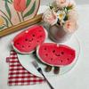 Cute Watermelon Plush Keychain With Pp Cotton Filling For Bag Decoration And Collectors