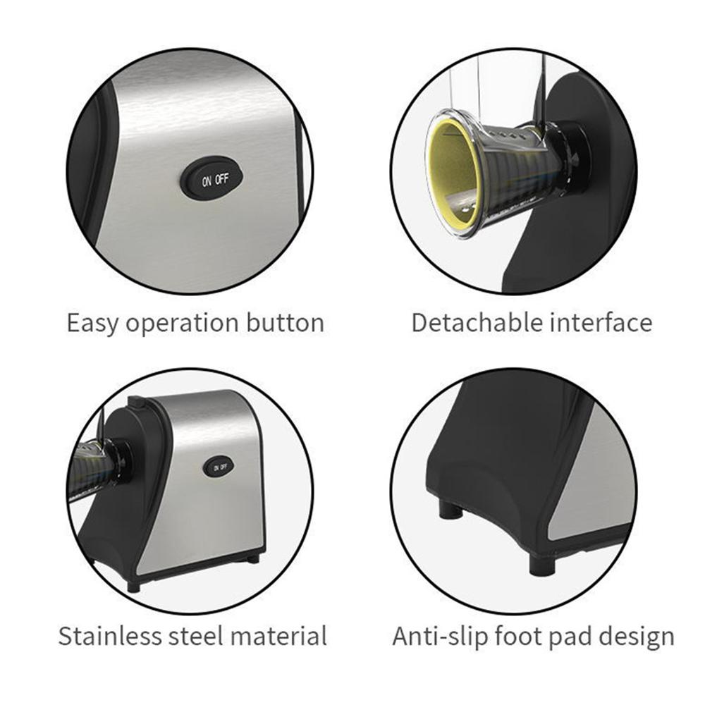 Электрическая терка для сыра, 1000 Вт, электрический измельчитель для домашней кухни, простое управление в одно касание