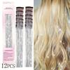 Shiny Glitter Tinsel Hair Extensions Sparkle Synthetic Shiny Threads  For Kids Girls Women