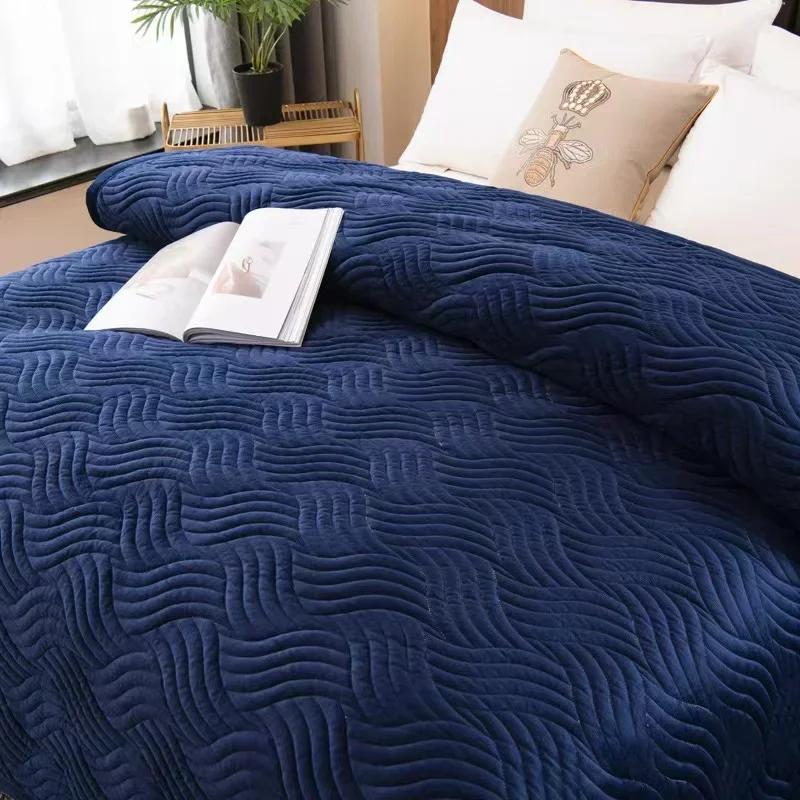 Ультрамягкое одеяло премиум-качества для всех сезонов. Мягкое бархатное стеганое покрывало. Легкая и дышащая простыня.