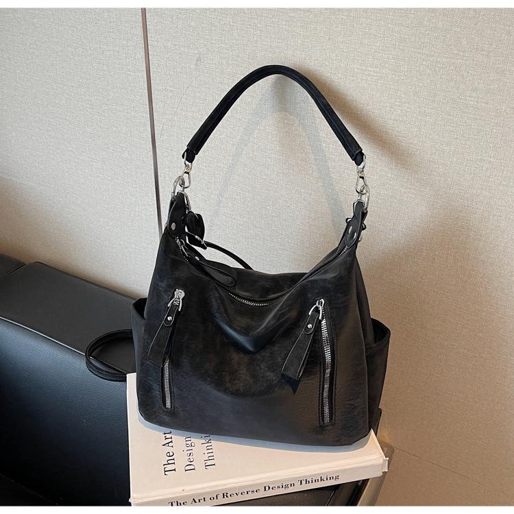 Винтажная повседневная женская сумка кроссбоди: Европейский и американский стиль, большая вместимость, высококлассная сумка-тоут для модного образа