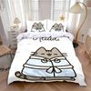 Exquisite cute Print Duvet Cover Set 3DP-Pusheens Cat 2/3pcs Bedding Set Single Double King Size Kids Boy Girl Bedroom Decor