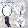 Bike Mirror 360 Degrees  Adjustable Rotatable Handlebar Mirror Convex  Mirror with 2 Allen Wrench for