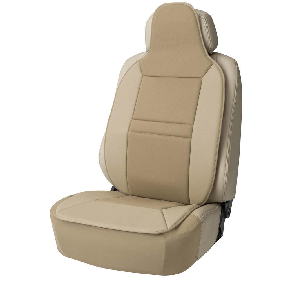 BONFORM Seat Bamboo Antibacterial and Compatible with Side Bamboo Charcoal 1 Front Covers, Leather, Deodorizing, Airbags, Chips, Seat, Beige,