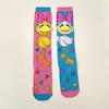 1 пара стильных детских носков мультяшной расцветки, трехмерные модные чулки-носки для девочек, подходят для всех сезонов