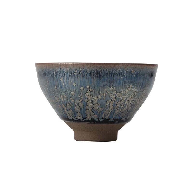 Wanqiantang Handmade Blue Oil Spot Jian Zhan Teacup