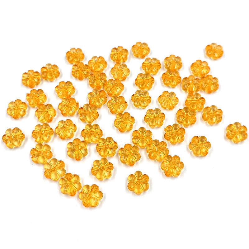 Креативные модные украшения 10 мм 20 шт. Акриловые бусины Браслет Прозрачный отдел изготовления аксессуаров 10 мм Цветочная бусина DIY Разноцветная прокладка для цветов