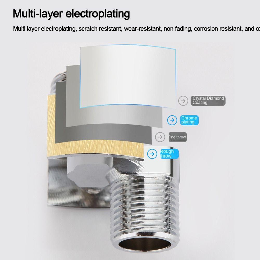 Смеситель для душа с угловой изогнутой ножкой, эксцентриковым винтом, регулировкой угла наклона, адаптером для смесителя для душа