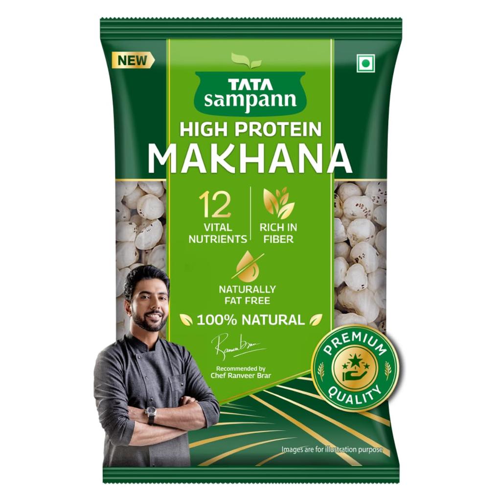 Tata Sampann High Protein Makhana Fox Nuts 100 g Pack For Healthy Snacks And Fasting Food