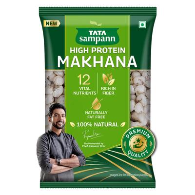 TATA Sampann Высокобелковые орехи махана (лисий орех) 100 г Упаковка Для Здоровых Перекусов И Пищи Для Поста