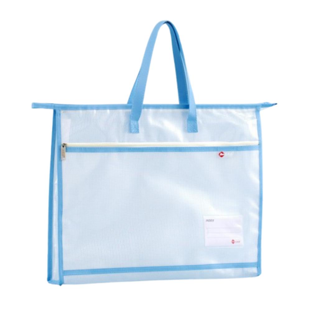 Multi-layer Zipper Pouch Bag Clear Data Document Bag A3/A4 File Storage Bag Book Storage Bag