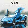 1/32 SIAN Модель автомобиля Игрушка Сплав Литой под давлением Игрушка Имитация Транспортного средства со Звуком Светом Оттягивание Назад Поднимающийся Хвост Суперкар Масштабная Игрушка для Мальчика
