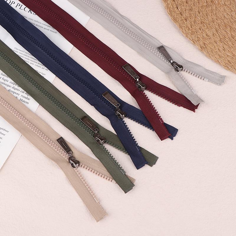 80Cm Resin Zipper 13Colors Double Sliders Open-End Zippers For Sewing Jacket Coat Zips Repair Kit Diy Bag Clothing Accessories