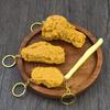 French Fries Fried Chicken Around Key Rings Food Pendant Key Chains Imitation Food Keychains