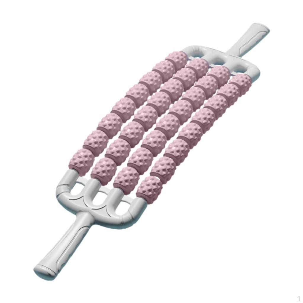 Гибкий массажный ролик 4 ряда для ног, портативный инструмент, вал для расслабления мышц для