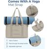 Lightweight Yoga Tote Bag Large Capacity Women's Handbags Simple Cloth Shoulder Bag  Work
