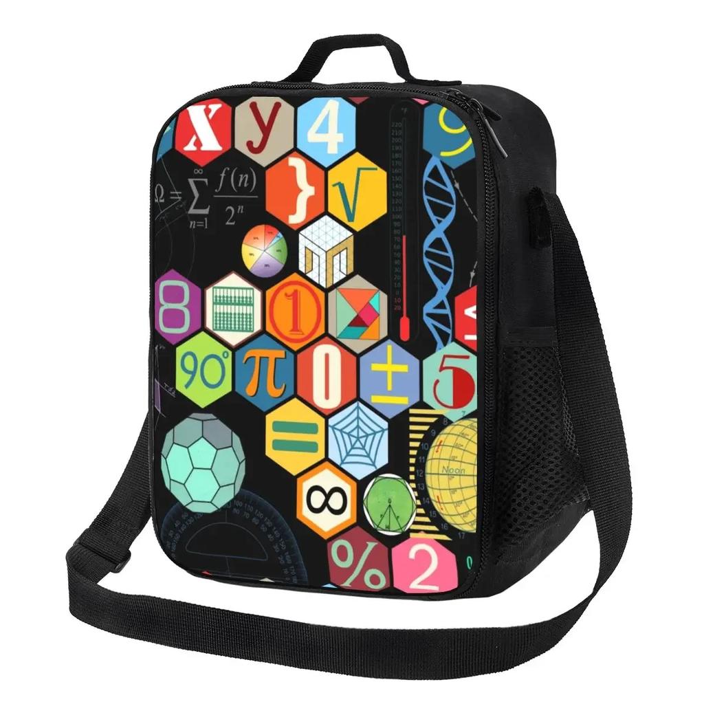 Изолированная сумка-тоут для учителей математики Geek Maths для женщин, переносной холодильник для физики, термоконтейнер для еды, ланч-бокс для работы, школы, путешествий