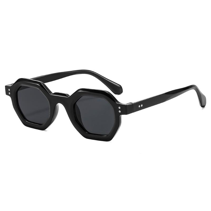 Retro Small Polygonal Frame Uv Protection Fashion Sunglasses For Men And Women