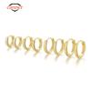 CANNER 5/6/7/8/9mm Real 925 Silver Hoop Earrings for Women Piercing Earings Round Circle Earring Jewelry pendientes