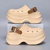 Cave shoes женская новая летняя мода повседневная маленькая толстая подошва увеличивающая рост сандалии маффин носить пляжные классные тапочки