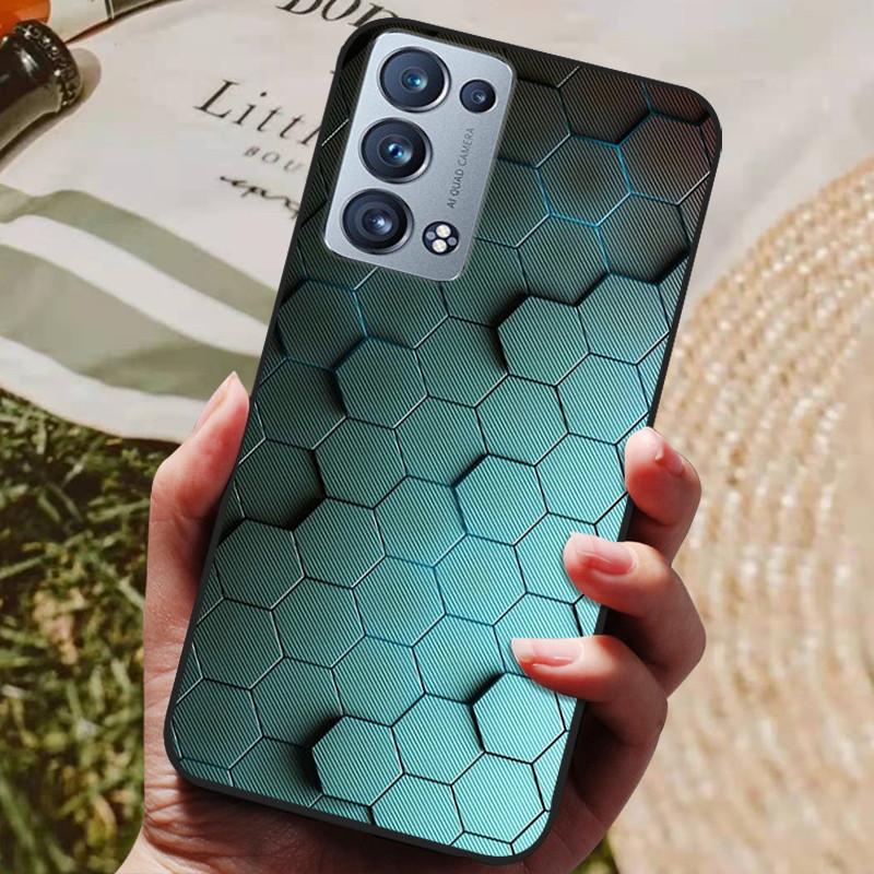 Для Oppo Reno 6 Pro 5G CPH2247 Чехол Силиконовая задняя крышка Чехол для телефона Для Oppo Reno 6 Pro 5G CPH2249 Чехлы Reno6 Pro Мягкий бампер